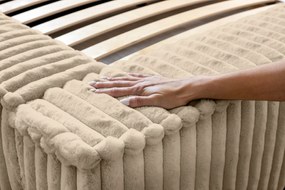 ČALÚNENÁ POSTEĽ SANTI 160x200 VITO 26 BÉŽOVÁ