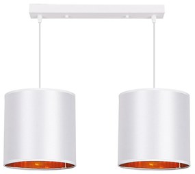 Candellux ATLANTA Luster White 2X40W E27 White lampshade 32-00644