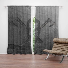 Sablio Záves Vikingové Stone: 2ks 140x250cm