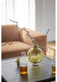 Tmavohnedý konferenčný stolík s doskou z dubového dreva ø 70 cm Deerfield – Rowico