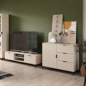 Komoda s zásuvkami LORA béžová