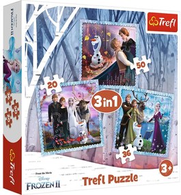 34853 Detské puzzle - Frozen - 3v1