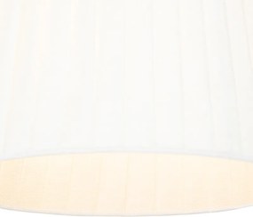 Moderné nástenné svietidlo biele a bronzové s lampou na čítanie - Renier