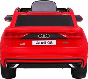 Ramiz Audi Q8 Lift na batérie pre deti Červené SUV + diaľkové ovládanie