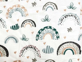 Krepové obliečky do postieľky Renforcé RAINUBI biele Rozmer obliečky: 45 x 65 cm | 90 x 140 cm