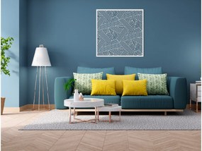 drevko Abstraktný obraz na stenu Pásy Rozmer obrazu: 32,5 x 32,5 cm, Farba dekorácie: Čierna