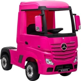 LEAN CARS Elektrické autíčko Mercedes Actros ružové 4x4