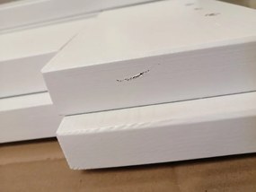 AKCIA Posteľ PARIS zvýšená 140 x 200 cm, biela II. akosť Rošt: Bez roštu, Matrac: Bez matraca