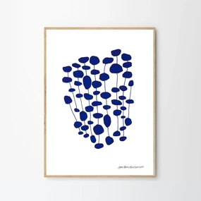 The Poster Club Plagát Blue Pearl Forest by Leise D. Abrahamsen 30x40