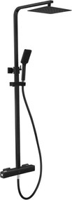 Sprchová sada s termostatickou batériou NAESBY matná čierna