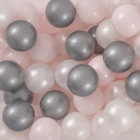 Samostatné loptičky 50 ks - strieborná