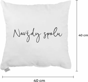 Dekoratívny vankúš Navždy spolu 40x40 cm EMI