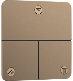 HANSGROHE ShowerSelect Comfort Q ventil pod omietku pre 3 spotrebiče, kartáčovaný bronz, 15587140