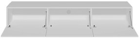 Závesný TV stolík Dallas 160 cm biely