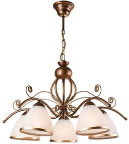 Luster na reťazi RETRO II 5xE27/60W/230V