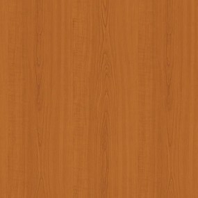 Kovová zásuvková kartotéka PRIMO s drevenými čelami A4, 4 zásuvky, biela/čerešňa