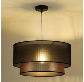 Duolla - Luster na lanku COPPER SHINY 1xE27/15W/230V pr. 45 cm hnedá/medená