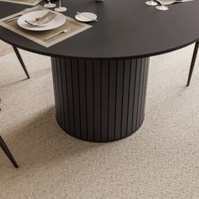 OKRÚHLY JEDÁLENSKÝ STÔL LANDRY ČIERNY 120 cm