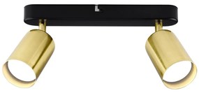 Bodové svietidlo KONCEPT 2xGU10/35W/230V čierna/zlatá