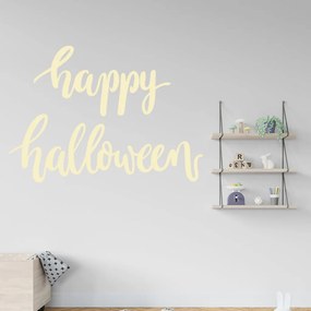 Veselá Stena Samolepka Happy Halloween Farba: béžová, Veľkosť: 80 x 57 cm