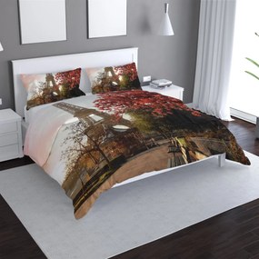 Sablio Obliečky Eiffelova veža  a červený strom - 140x220 / 90x70