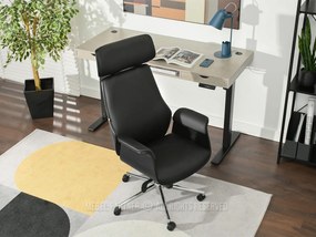 Kreslo Lionel (čierna + chrómová). Akcia -35%. Vlastná spoľahlivá doprava až k Vám domov. 1110517