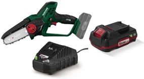 Parkside®  Aku reťazová píla 20 V Paghs 20-Li B2 + Akumulátor 20 V/2 Ah PAP 20 B1 + Nabíjačka na akumulátor 20 V/2,4 A PLG 20 C1  (800009105)
