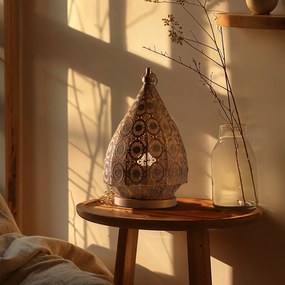 Orientálna stolná lampa zlatá 26 cm - Mowgli