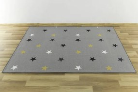 Detský koberec Stars 19 sivý