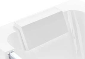 Vírivá vaňa 170 x 85 cm biela BARRANCA Beliani