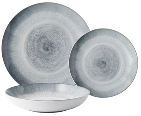 Set keramických tanierov 12 ks - Elements Vulcano - 492700