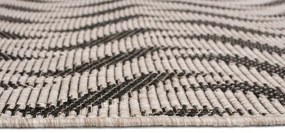 Behúň Floorlux 20586 strieborný / čierny