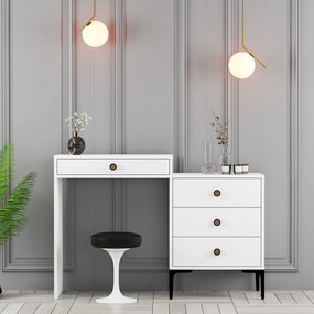 Toaletný stolík Lisbo biely