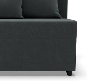 Rohová rozkladacia sedačka FERMO Kronos tmavosivá