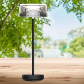 LED Stmievateľná stolná lampa CASABLANCA LED/3,4W/5V USB 3600 mAh IP44 čierna