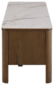 Hnedý TV stolík v dekore duba 120x45x40 cm Southampton – Actona