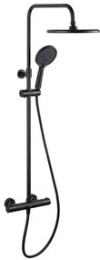 Sprchový systém SAT s termostatickou batériou čierna matná SATSSTKEMC, 1 ks