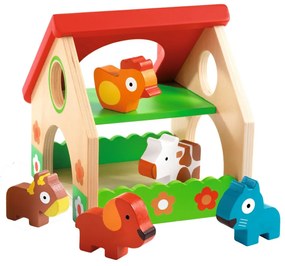 Drevená mini farma so zvieratkami