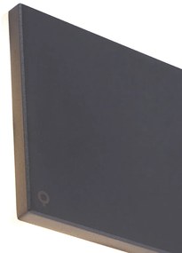 Dizajnová nástenná lampa sivá hliníková 15 cm vrátane LED 9W - Skyf