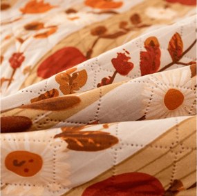 Prehoz na posteľ PUMPKIN STRIPES, farebný Rozmer: 170 x 210 cm