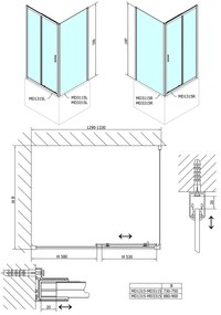 Polysan Polysan, DEEP sprchová bočná stena 900 x 1500 mm, číre sklo, MD3315