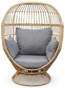 Záhradná otočná stolička Cuddie prírodná