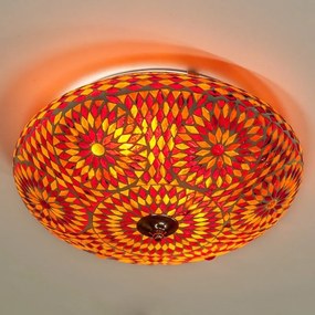 Turecké stropné svietidlo stropnica mozaika Melon RUBY Ø38