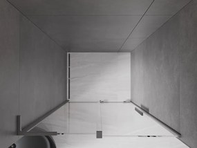 Mexen Velar L, posuvné sprchové dvere do otvoru 120 cm, 8mm číre sklo, grafit brúsený, 871-120-003-01-66