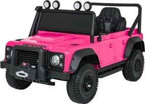 Elektrické autíčko Land Rover Defender 110 SVX ružové