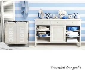 Kondela Látkový kôš na bielizeň, sivobéžová, LAUNDRY TYP 1