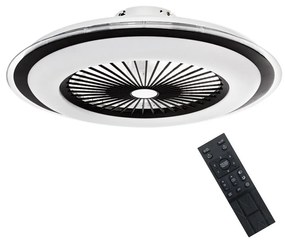 Brilagi - LED Stmievateľné svietidlo s ventilátorom RONDA LED/48W/230V čierna + DO