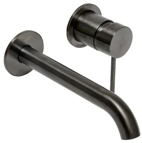 Umývadlová batéria SAT Aurum vrátane podomietkového telesa brúsený gun metal SATBAUR101BGM