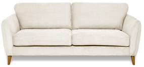 Biela menčestrová pohovka 206 cm Paris – Scandic