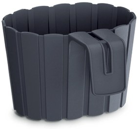 Plastový balkónový kvetináč DDEZ200 19,4 cm - antracit